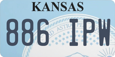 KS license plate 886IPW