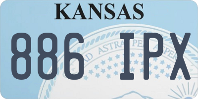KS license plate 886IPX
