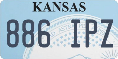 KS license plate 886IPZ