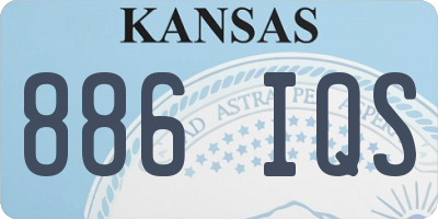 KS license plate 886IQS
