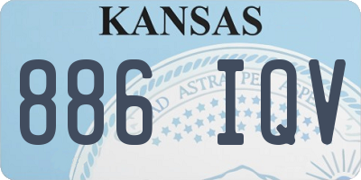 KS license plate 886IQV