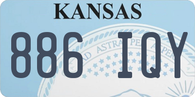 KS license plate 886IQY