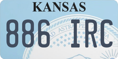 KS license plate 886IRC