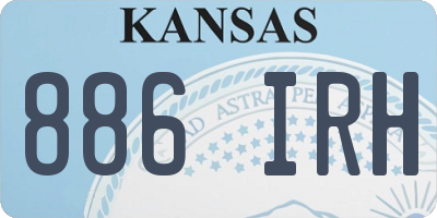 KS license plate 886IRH
