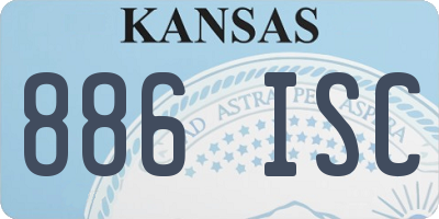 KS license plate 886ISC
