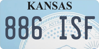 KS license plate 886ISF