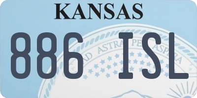KS license plate 886ISL