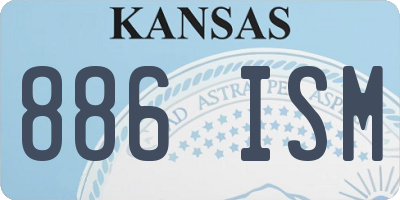 KS license plate 886ISM