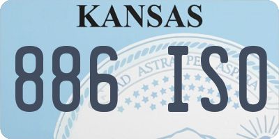 KS license plate 886ISO