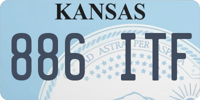 KS license plate 886ITF