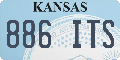 KS license plate 886ITS