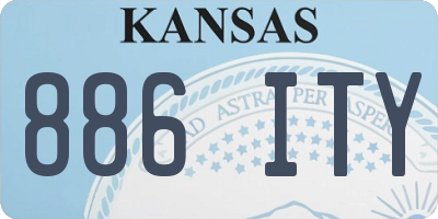 KS license plate 886ITY
