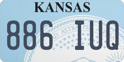 KS license plate 886IUQ