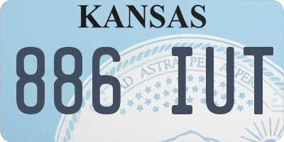KS license plate 886IUT