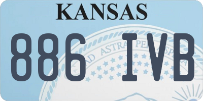 KS license plate 886IVB
