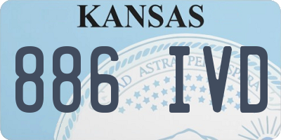 KS license plate 886IVD