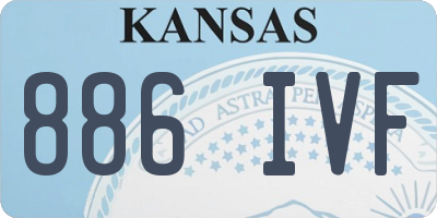KS license plate 886IVF
