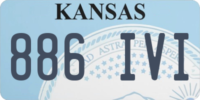 KS license plate 886IVI