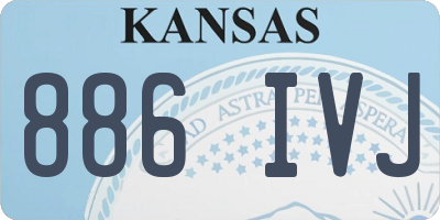 KS license plate 886IVJ