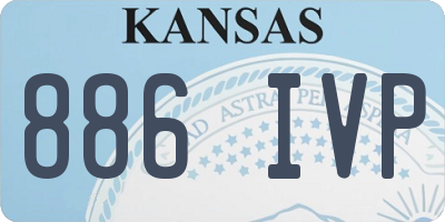 KS license plate 886IVP
