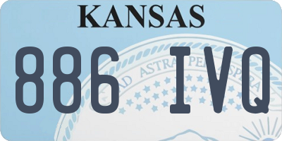 KS license plate 886IVQ