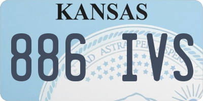 KS license plate 886IVS