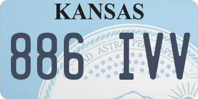 KS license plate 886IVV