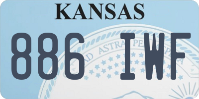 KS license plate 886IWF