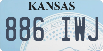 KS license plate 886IWJ