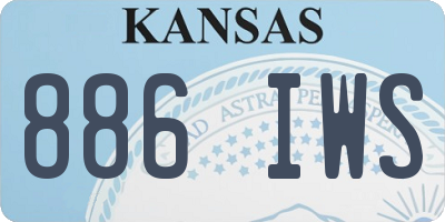 KS license plate 886IWS