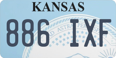 KS license plate 886IXF