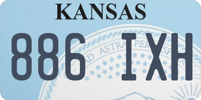 KS license plate 886IXH