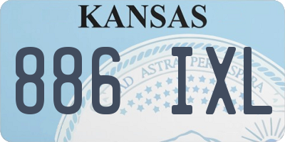 KS license plate 886IXL