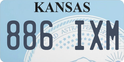 KS license plate 886IXM