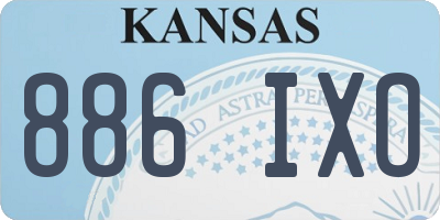 KS license plate 886IXO
