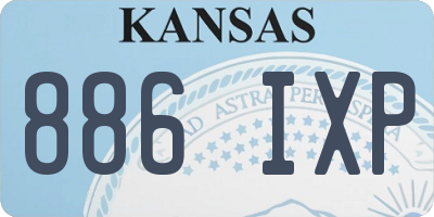 KS license plate 886IXP