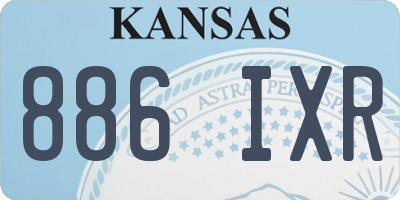 KS license plate 886IXR