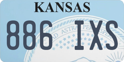 KS license plate 886IXS