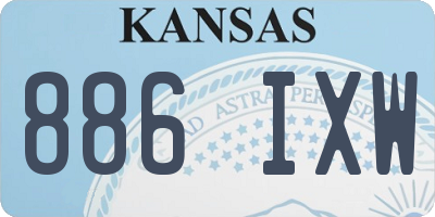 KS license plate 886IXW
