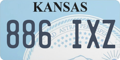 KS license plate 886IXZ