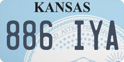 KS license plate 886IYA