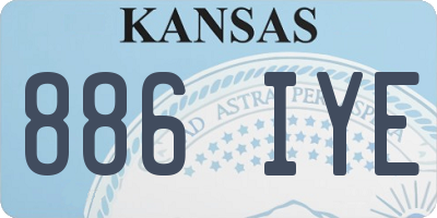 KS license plate 886IYE