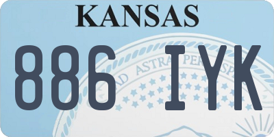 KS license plate 886IYK