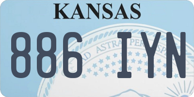 KS license plate 886IYN