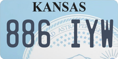 KS license plate 886IYW