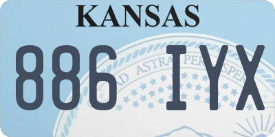KS license plate 886IYX