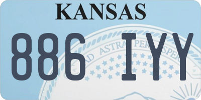 KS license plate 886IYY