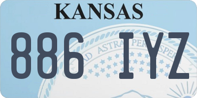 KS license plate 886IYZ