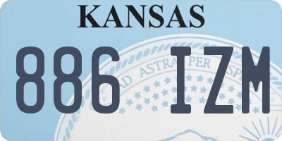 KS license plate 886IZM