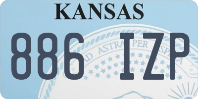KS license plate 886IZP